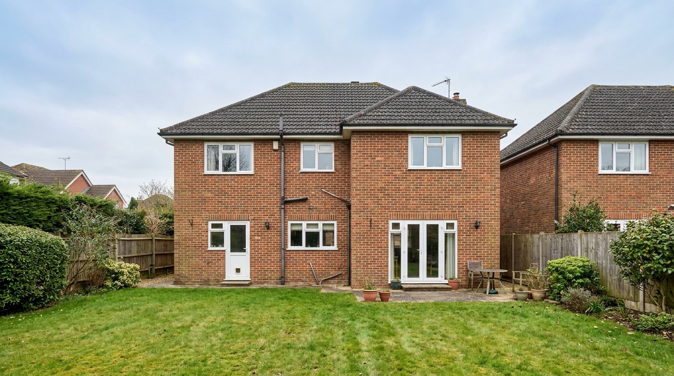 Tired 1960s detached house in Brentwood before the rear extension